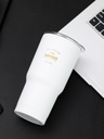 Classic Black White Series Steel Bottle 580ml Whit
