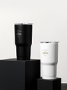 Classic Black White Series Steel Bottle 580ml Whit