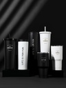Classic Black White Series Steel Bottle 580ml Whit