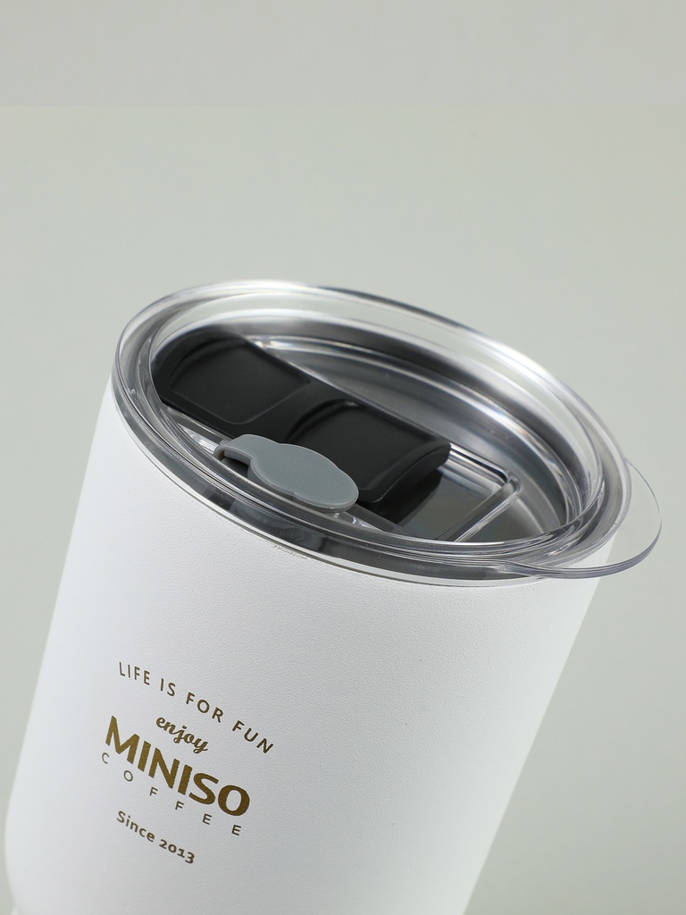 Classic Black White Series Steel Bottle 580ml Whit