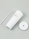 Classic Black White Series Straw Steel Bottle 800m