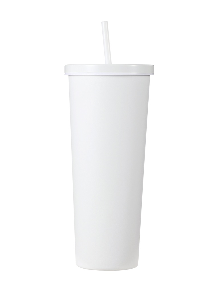 Classic Black White Series Straw Steel Bottle 800m