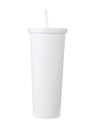 Classic Black White Series Straw Steel Bottle 800m