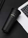 Classic Black White Series Straw Steel Bottle 800m