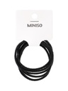 Seamless Rubber Band with Folds 5pcs Black