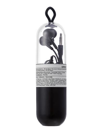 [Colorful Music Earphone Model No HF236 Black (Miniso)] Colorful Music Earphone Model No HF236 Black