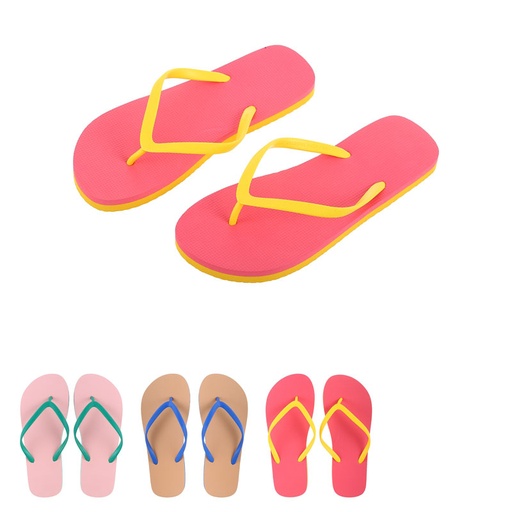 [Contrast Color Women s Flip flop 37 37 (Miniso)] Contrast Color Women s Flip flop 37 38